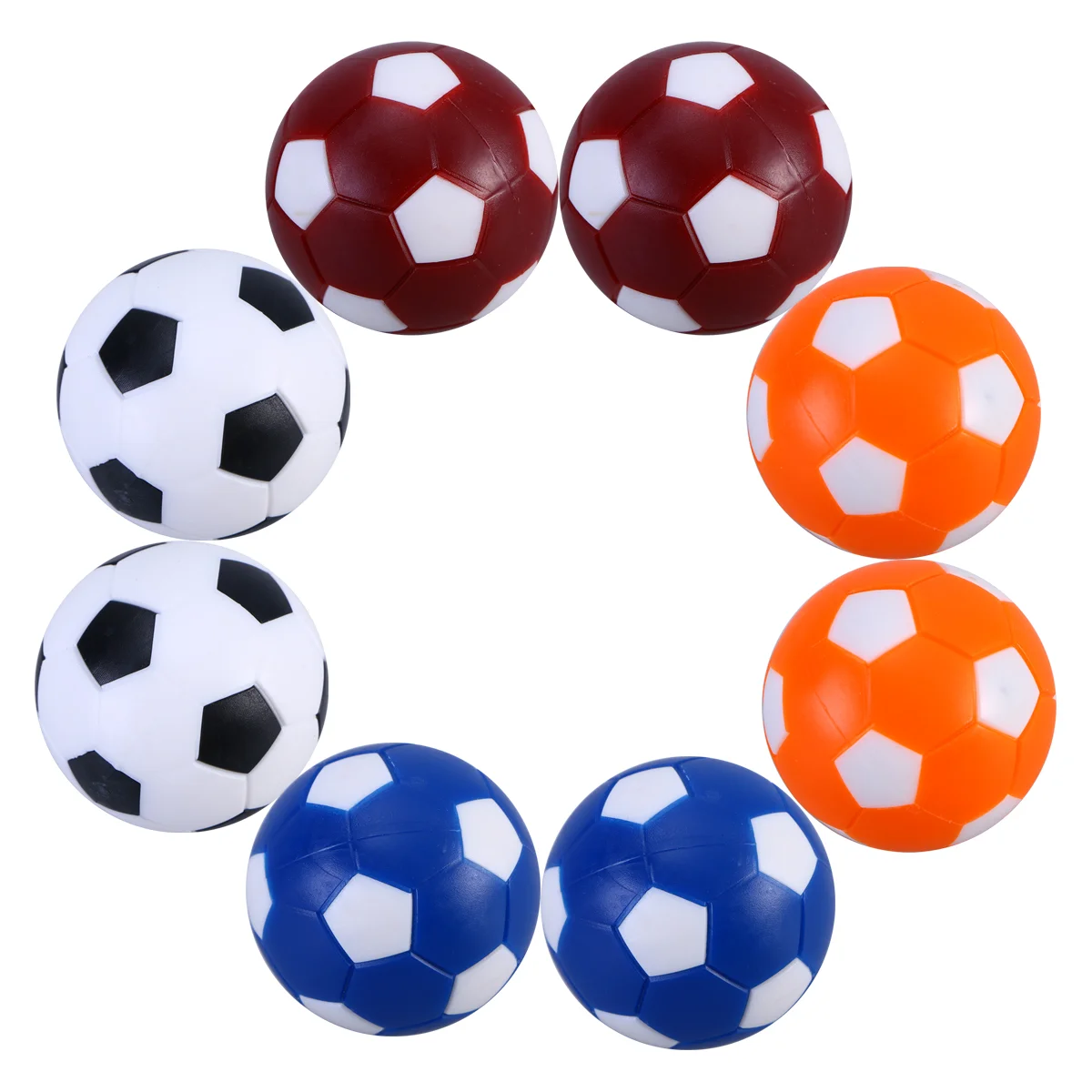 8PCS Premium Table Soccer Balls for Kids Bright Colorful Traditional Pattern Plastic Foosball Game Accessories Table
8PCS Premium Table Soccer Balls for Kids Bright Colorful Traditional Pattern Plastic Foosball Game Accessories Table