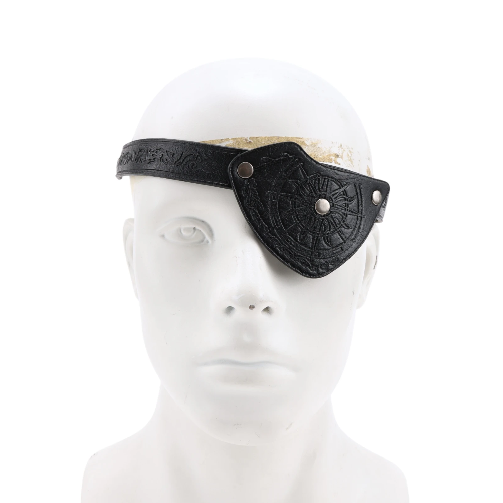 Pirate Eye Patch Viking Compass Embossed Leather Eye Mask Nordic Warrior Halloween Carnival Renaissance Cosplay Accessory
Pirate Eye Patch Viking Compass Embossed Leather Eye Mask Nordic Warrior Halloween Carnival Renaissance Cosplay Accessory