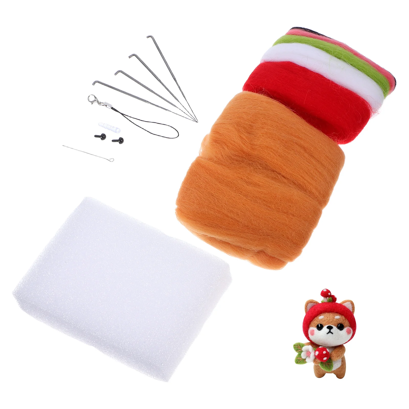 Japanese Rural Dog Diy Needle Felting Kit For Kids Wool Felting Supplies Art Craft Set Beginners Gift Red Mushroom
Japanese Rural Dog Diy Needle Felting Kit For Kids Wool Felting Supplies Art Craft Set Beginners Gift Red Mushroom