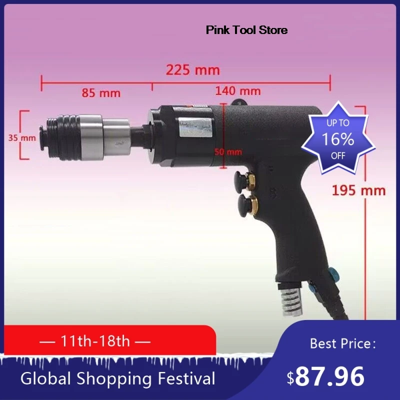 1848, пневматический нарезной станок M3-M12, портативное устройство, пневматический двигатель, портативный пистолет с заклепками и гайками, силовая резьба Ta 922
1848, пневматический нарезной станок M3-M12, портативное устройство, пневматический двигатель, портативный пистолет с заклепками и гайками, силовая резьба Ta 922