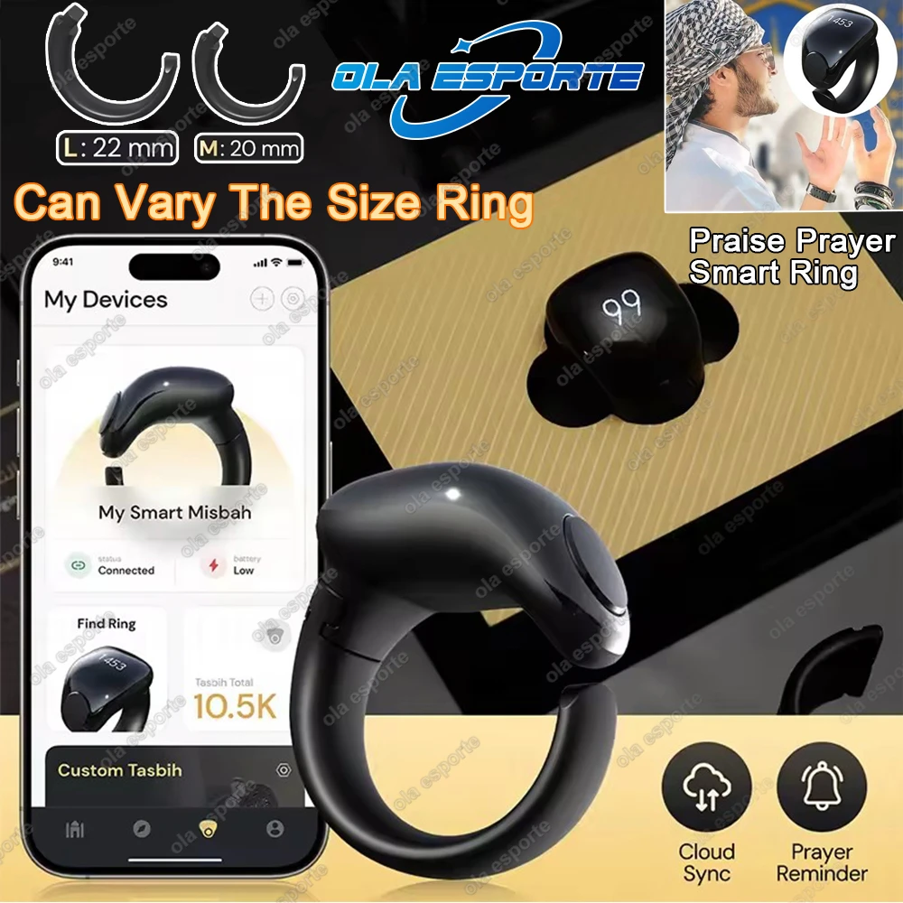 Weslamic Smart Tasbeeh Zikr Ring Islamic Tally Digital Counter for Muslims Praise Prayer Reminder Magnetic Charging Waterproof
Weslamic Smart Tasbeeh Zikr Ring Islamic Tally Digital Counter for Muslims Praise Prayer Reminder Magnetic Charging Waterproof