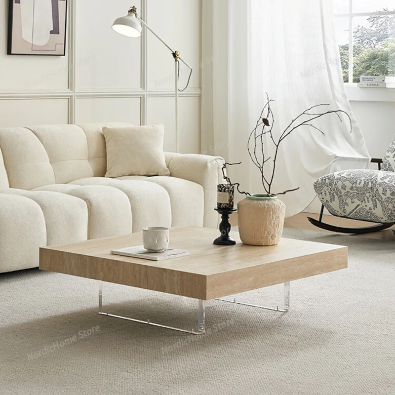 Nordic Wabi-Sabi Style Rock Slab Coffee Tables French Living Room Acrylic Floating Coffee Table Minimalist Design Furniture FYCT
Nordic Wabi-Sabi Style Rock Slab Coffee Tables French Living Room Acrylic Floating Coffee Table Minimalist Design Furniture FYCT