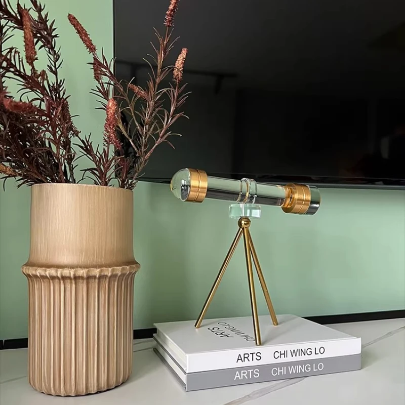 Sculpture de télescope en cristal et en métal, décoration de bureau moderne pour le salon, élégant cadeau pour la maison et la p
Sculpture de télescope en cristal et en métal, décoration de bureau moderne pour le salon, élégant cadeau pour la maison et la p