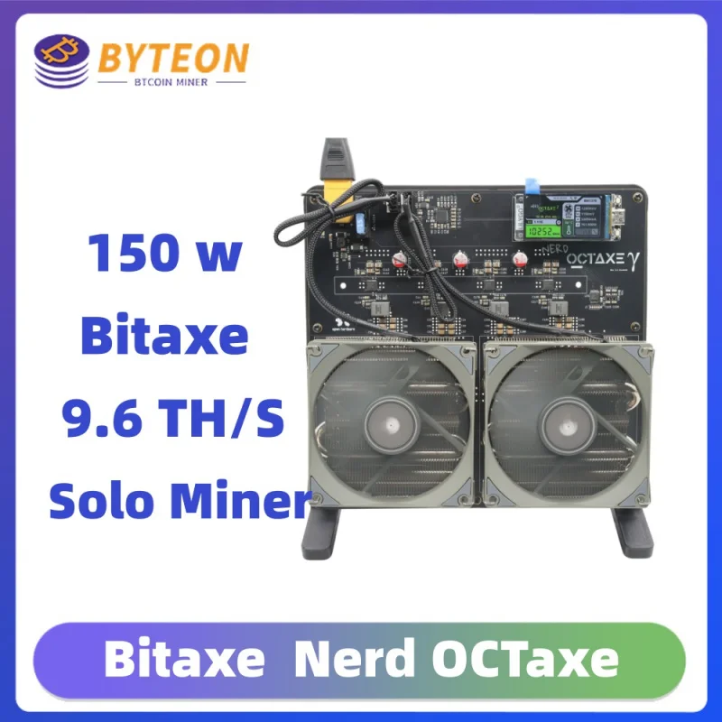 Bitaxe NerdOCTAxe Воздушное охлаждение 9,6Th/s 150W Майнер Мини биткойн BCH nerdaxe майнер Dual Fans Mining Machine Крипто btc BYTEON
Bitaxe NerdOCTAxe Воздушное охлаждение 9,6Th/s 150W Майнер Мини биткойн BCH nerdaxe майнер Dual Fans Mining Machine Крипто btc BYTEON