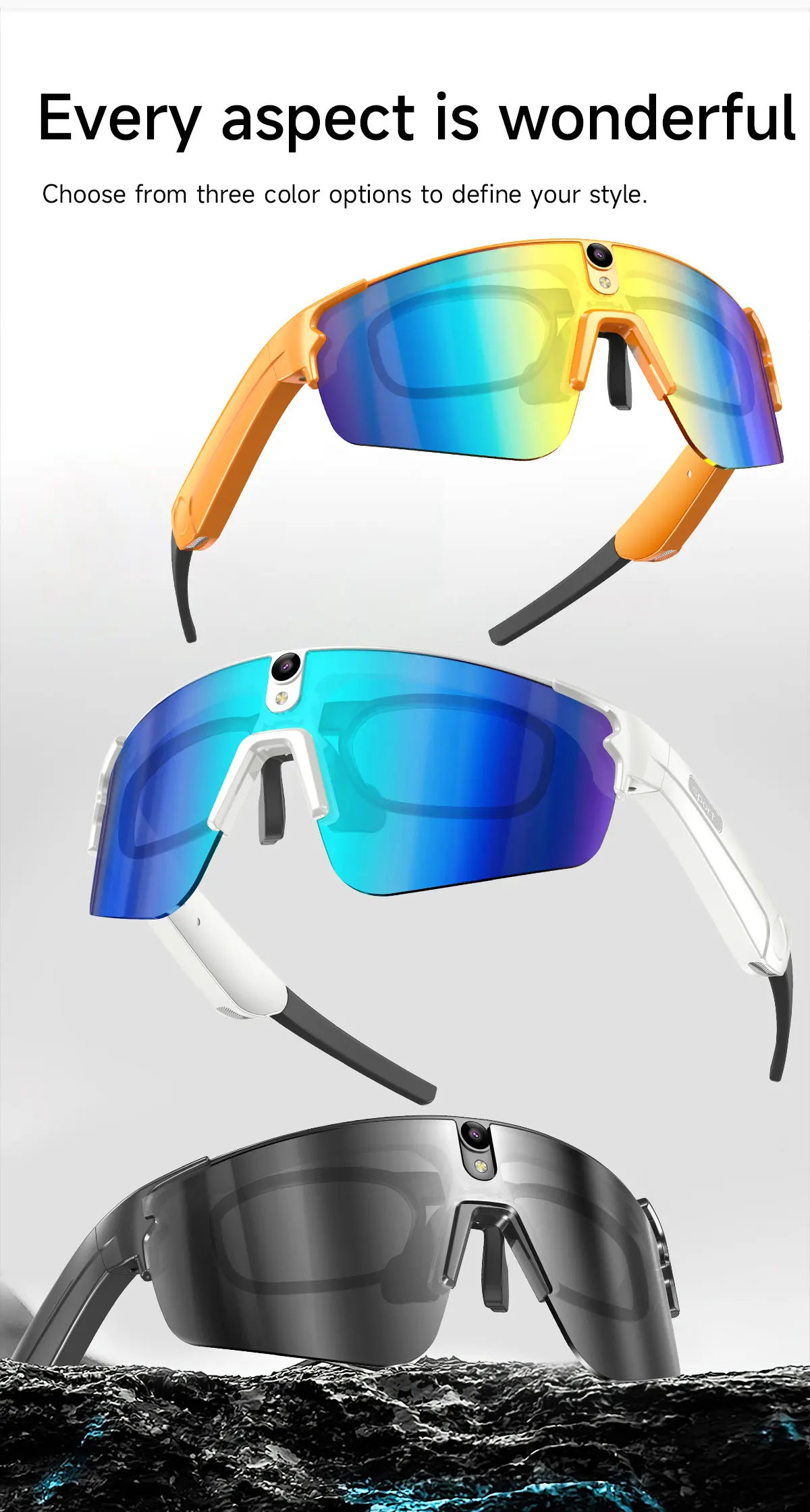 AI Smart Glasses For Cycling 4K HD 800W Camera Bluetooth Call Translation Anti-shake HD capture For Men Anit UV IP66 Waterproof
AI Smart Glasses For Cycling 4K HD 800W Camera Bluetooth Call Translation Anti-shake HD capture For Men Anit UV IP66 Waterproof