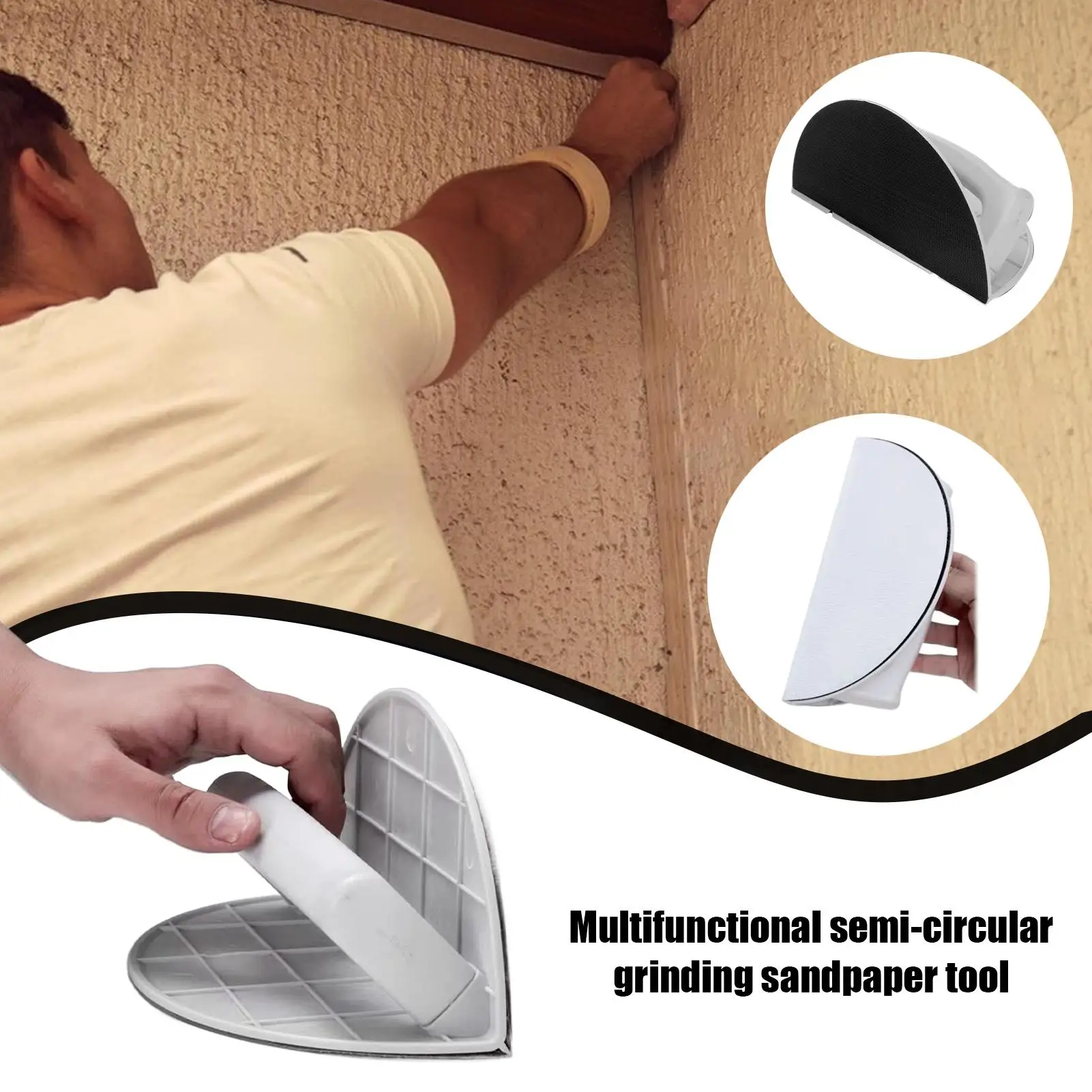Полукруглый угловой шлифовальный инструмент: многофункциональный самоклеящийся пластиковый высококачественный ручной шлифовальный набор для детализации
Полукруглый угловой шлифовальный инструмент: многофункциональный самоклеящийся пластиковый высококачественный ручной шлифовальный набор для детализации