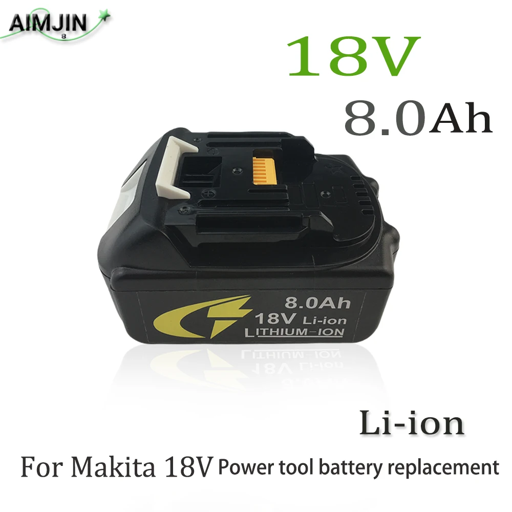 For Makita 18V 8.0Ah LED Light Display Power tool Li-ion Battery,Compatible models BL1860 BL1830 BL1850 BL1860B
For Makita 18V 8.0Ah LED Light Display Power tool Li-ion Battery,Compatible models BL1860 BL1830 BL1850 BL1860B