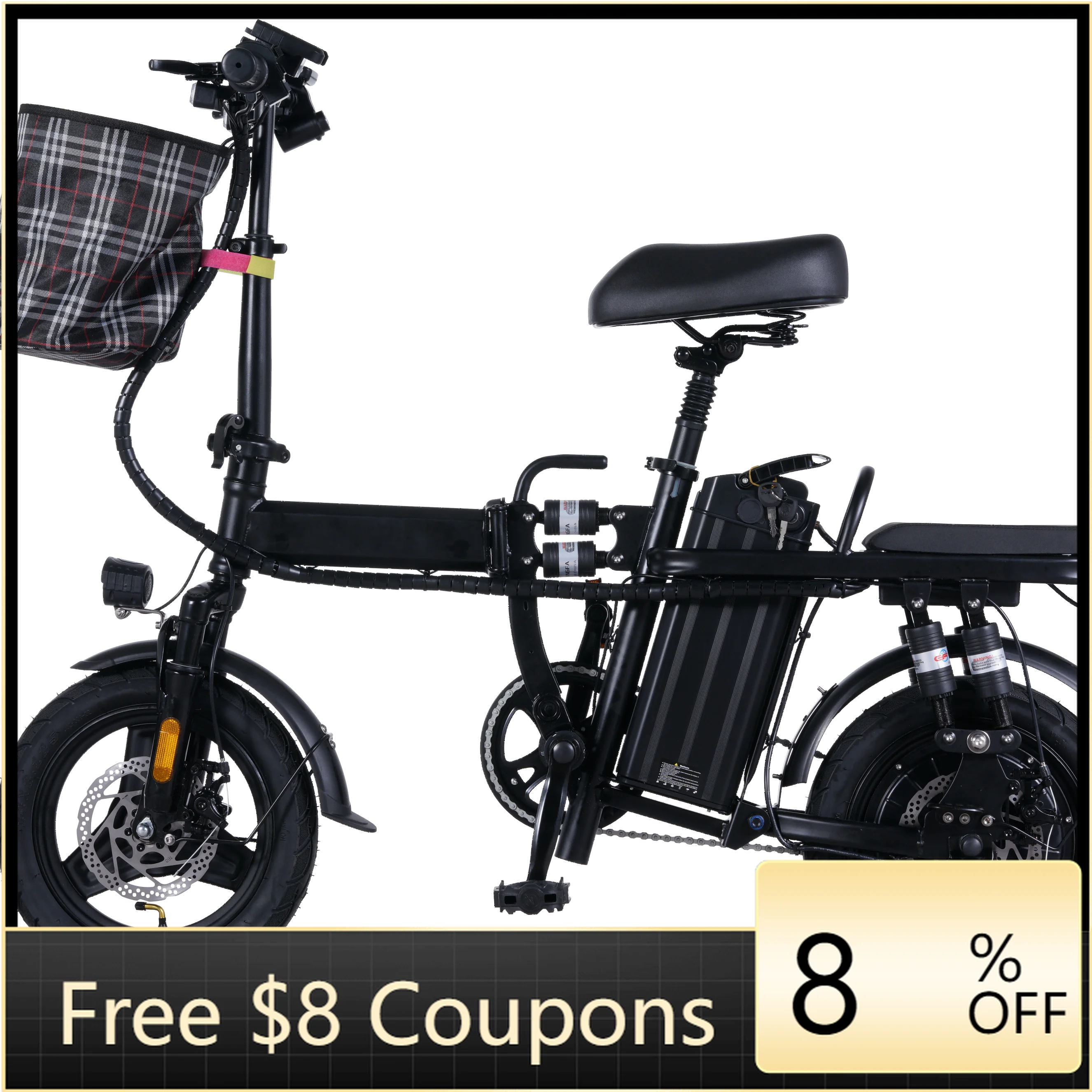STLF DZ WJW Advanced A Warehouse Mini Size Folding Electric Bicycle 500W 48V 14 Inch 20mph Fast Speed Electric City Bike Foldabl
STLF DZ WJW Advanced A Warehouse Mini Size Folding Electric Bicycle 500W 48V 14 Inch 20mph Fast Speed Electric City Bike Foldabl