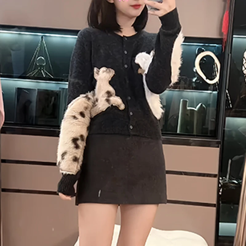 Модный круглый свитер из трикотажа для женщин больших размеров, осенне-зимний, удобный, дышащий, длинный...
Модный круглый свитер из трикотажа для женщин больших размеров, осенне-зимний, удобный, дышащий, длинный...