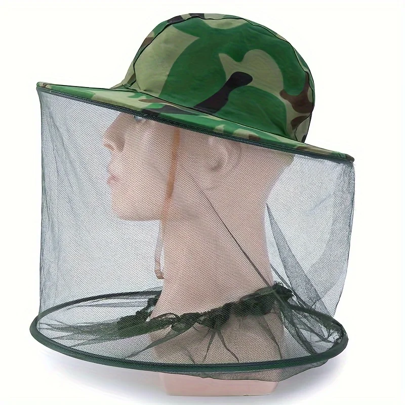 Green Camouflage Mesh Hat Outdoor Field Anti-mosquito Breathable Mesh Field Beekeeping Shade Fishing Fisherman Hat
Green Camouflage Mesh Hat Outdoor Field Anti-mosquito Breathable Mesh Field Beekeeping Shade Fishing Fisherman Hat