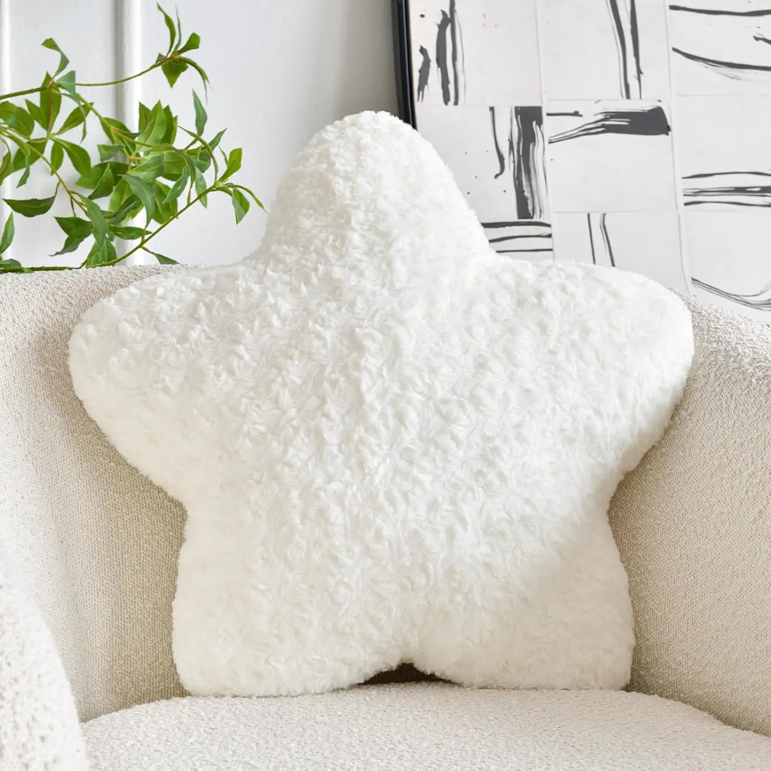 Star Pillow, 14.9" Star Shaped Plush Pillow for Couch Bed Sofa, Cute Faux Fur Throw Pillow for Room Decor
Star Pillow, 14.9" Star Shaped Plush Pillow for Couch Bed Sofa, Cute Faux Fur Throw Pillow for Room Decor