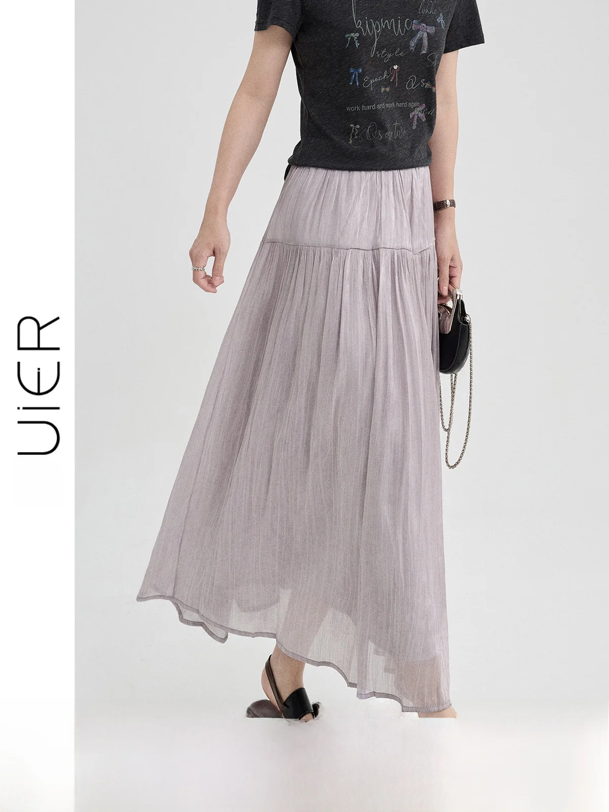 Guier High Waist A-Line Skirt Women's Summer New Loose Fit Pleated Half Body Dress Elegant Gentle Personality Splicing
Guier High Waist A-Line Skirt Women's Summer New Loose Fit Pleated Half Body Dress Elegant Gentle Personality Splicing