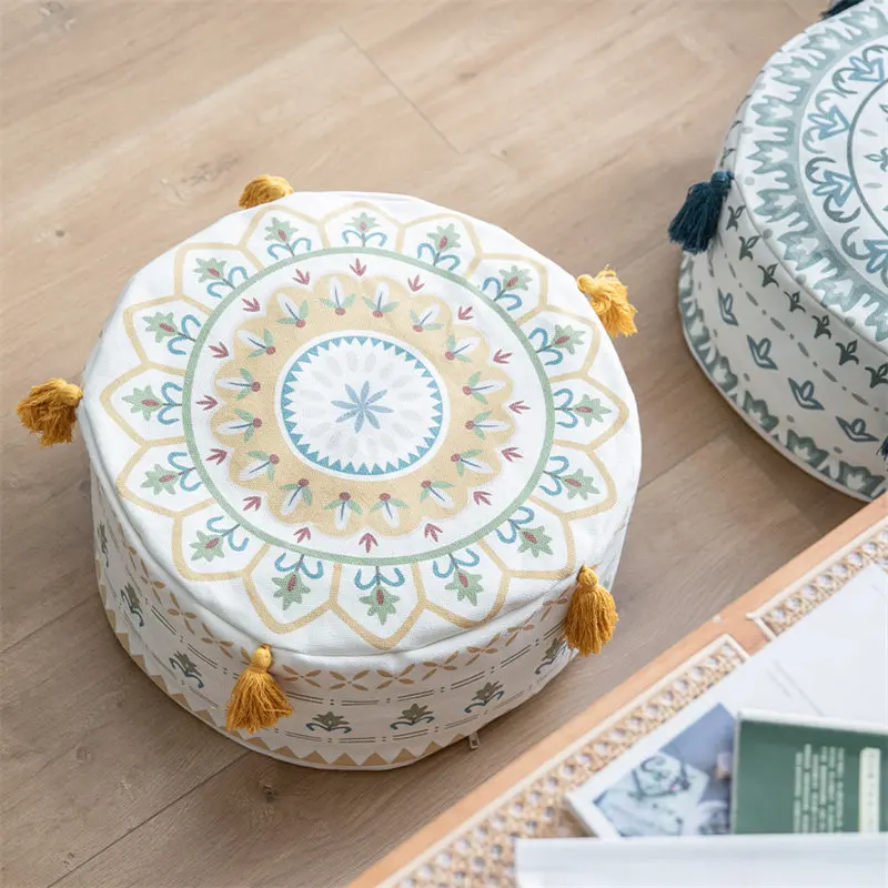Boho Print Ottoman Sofa Covers Round Pouf Beanbags For Kids Adults Linen Cloth Stretch Fashion Beanbag Cover Foot Stool Cover
Boho Print Ottoman Sofa Covers Round Pouf Beanbags For Kids Adults Linen Cloth Stretch Fashion Beanbag Cover Foot Stool Cover