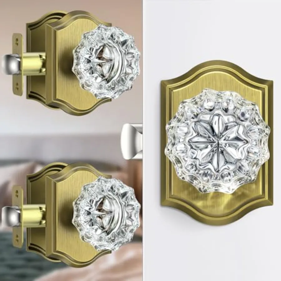 Glass Crystal Door Knobs Interior, Antique Brass Crystal Door Knobs with Lock for Privacy Use, Vintage Crystal Glass Doorknobs
Glass Crystal Door Knobs Interior, Antique Brass Crystal Door Knobs with Lock for Privacy Use, Vintage Crystal Glass Doorknobs