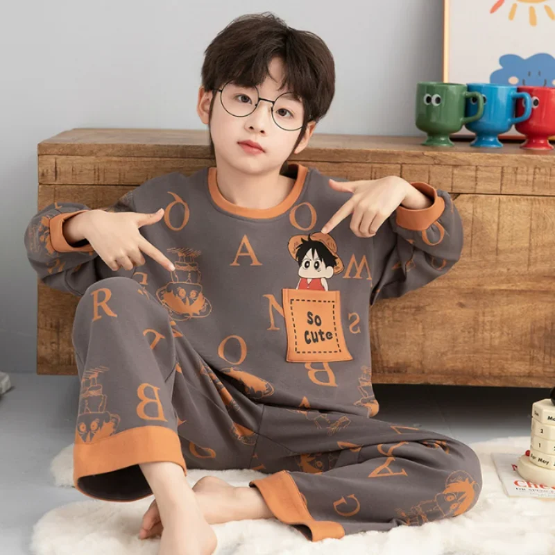 New Spring ONE PIECE Children's Clothing Sets Luffy Boy Sleepwear Long Sleeved Pants Clothes Kids Pajamas Set Baby Girls Pajamas
New Spring ONE PIECE Children's Clothing Sets Luffy Boy Sleepwear Long Sleeved Pants Clothes Kids Pajamas Set Baby Girls Pajamas