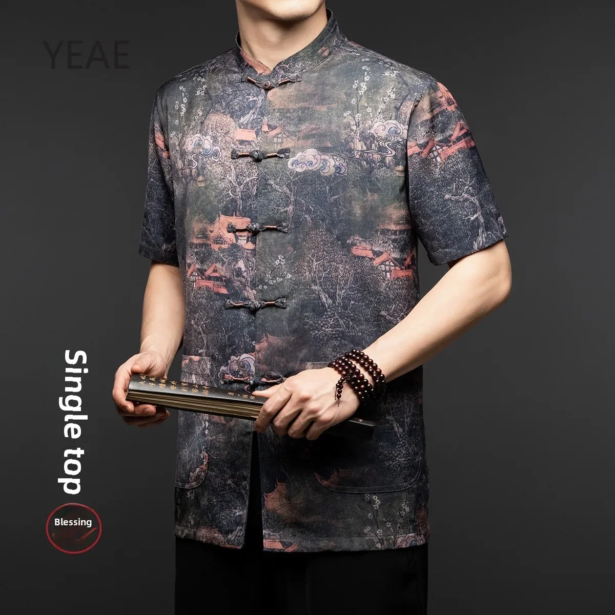 Billy Short Sleeve Top Jacket with Pockets Designer Fashion Summer 2025 Thin Chinese Traditional Tang Suit Men's Shirts Button
Billy Short Sleeve Top Jacket with Pockets Designer Fashion Summer 2025 Thin Chinese Traditional Tang Suit Men's Shirts Button