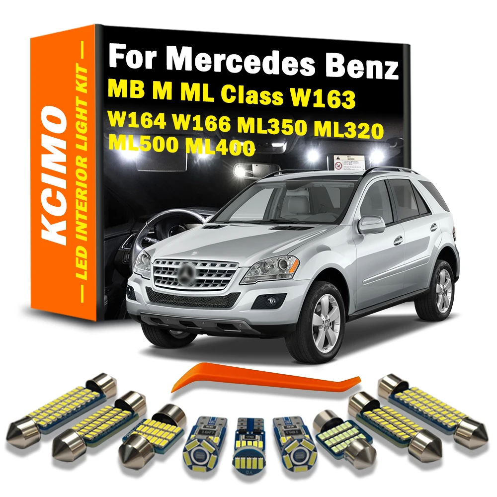 Kcimo Canbus LED Interior Light Kit for Mercedes Benz M Class W163 W164 W166 ML350 ML320 ML500 ML400 No Error LED Bulbs
Kcimo Canbus LED Interior Light Kit for Mercedes Benz M Class W163 W164 W166 ML350 ML320 ML500 ML400 No Error LED Bulbs