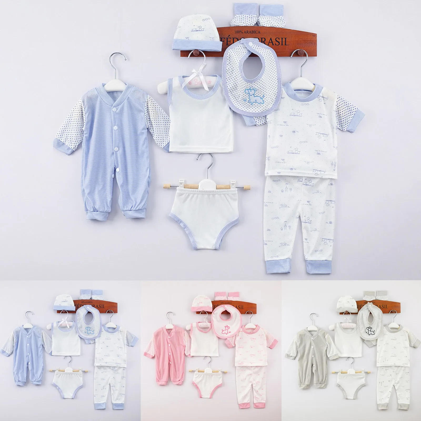Милые наряды для новорожденных, 8 шт., топы для новорожденных мальчиков и девочек + шапка + штаны + нагрудник + носки + комбинезон, комплект одежды, комплекты одежды для маленьких девочек
Милые наряды для новорожденных, 8 шт., топы для новорожденных мальчиков и девочек + шапка + штаны + нагрудник + носки + комбинезон, комплект одежды, комплекты одежды для маленьких девочек