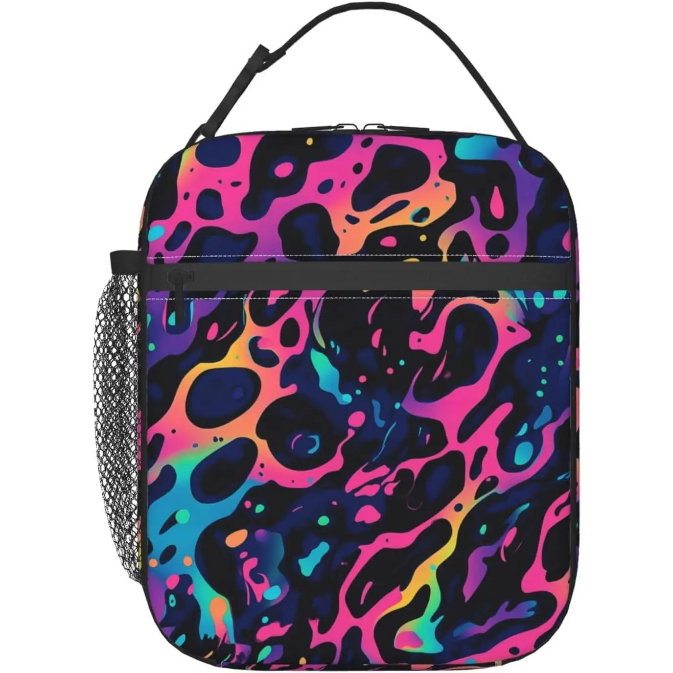 Insulated Colorful Swirls Lunch Bag Polyester Cooler Handbags Case for School Picnic Work Travel Beach or Hiking
Insulated Colorful Swirls Lunch Bag Polyester Cooler Handbags Case for School Picnic Work Travel Beach or Hiking