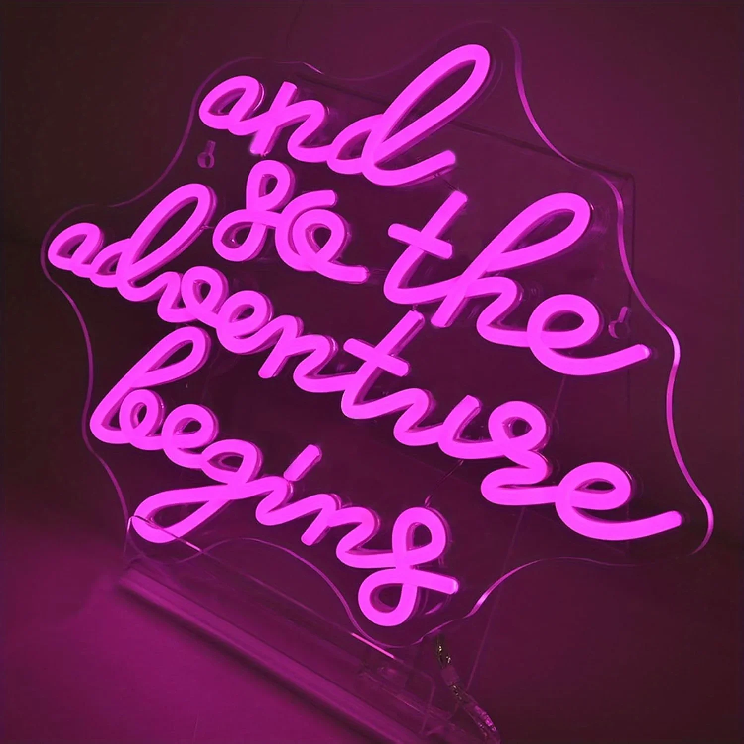 And So The Adventure Begin Neon Light USB Power LED Neon Sign for Club Party Clothing Store Cake Shop Beauty Shop Wall Decor
And So The Adventure Begin Neon Light USB Power LED Neon Sign for Club Party Clothing Store Cake Shop Beauty Shop Wall Decor