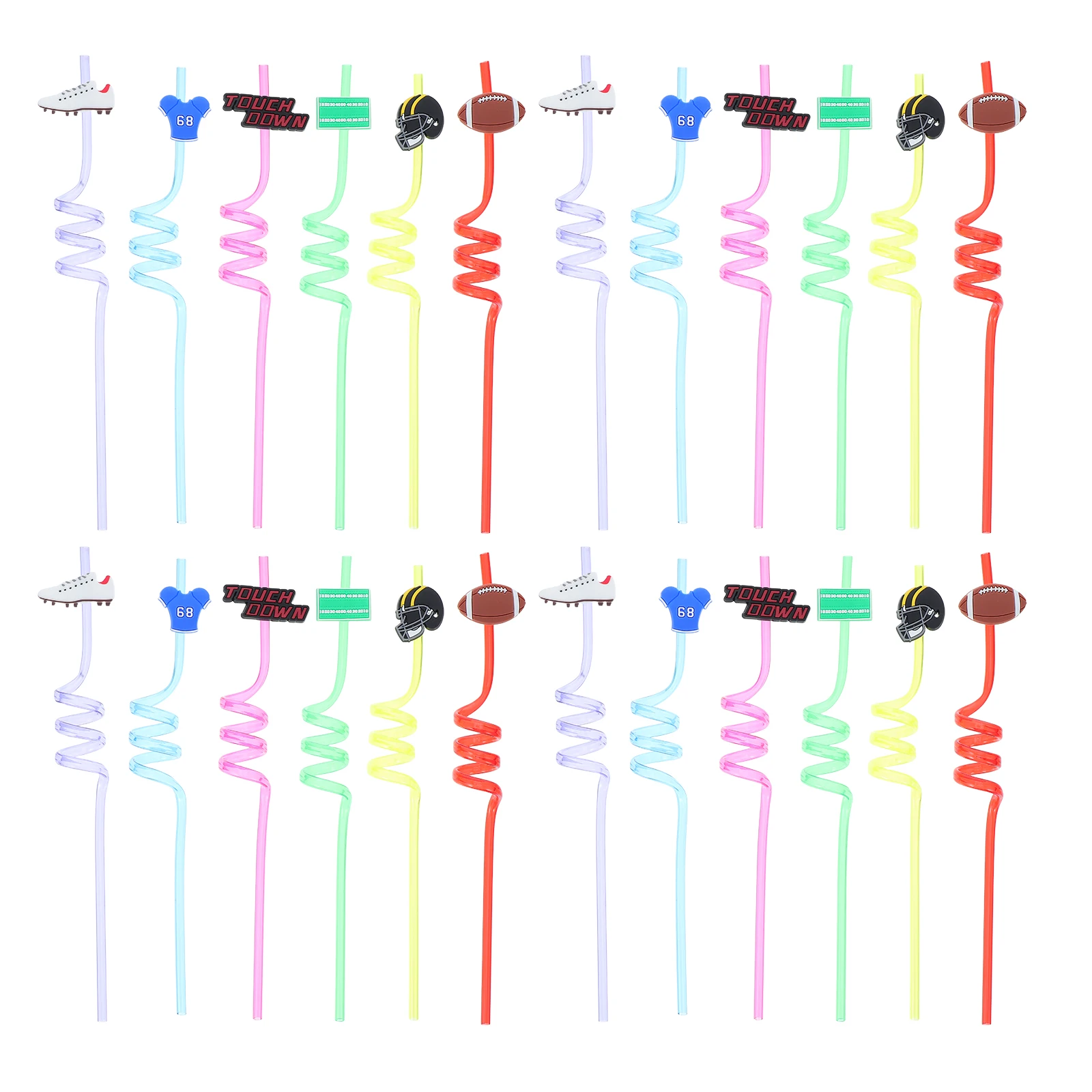 24pcs Party Straws Reusable Soccer Themed Kids Cute Reusable Straws Goodie Bag Stuffers Birthday Favor Decorations
24pcs Party Straws Reusable Soccer Themed Kids Cute Reusable Straws Goodie Bag Stuffers Birthday Favor Decorations