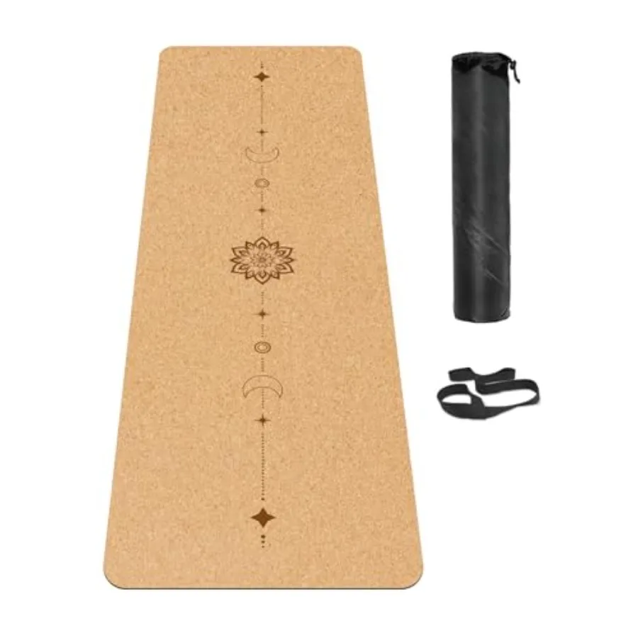 Коврик для йоги из пробки с пробковой верхней частью и TPE-основой натурального цвета, нескользящий, идеально подходит для всех видов йоги и тренировок
Коврик для йоги из пробки с пробковой верхней частью и TPE-основой натурального цвета, нескользящий, идеально подходит для всех видов йоги и тренировок
