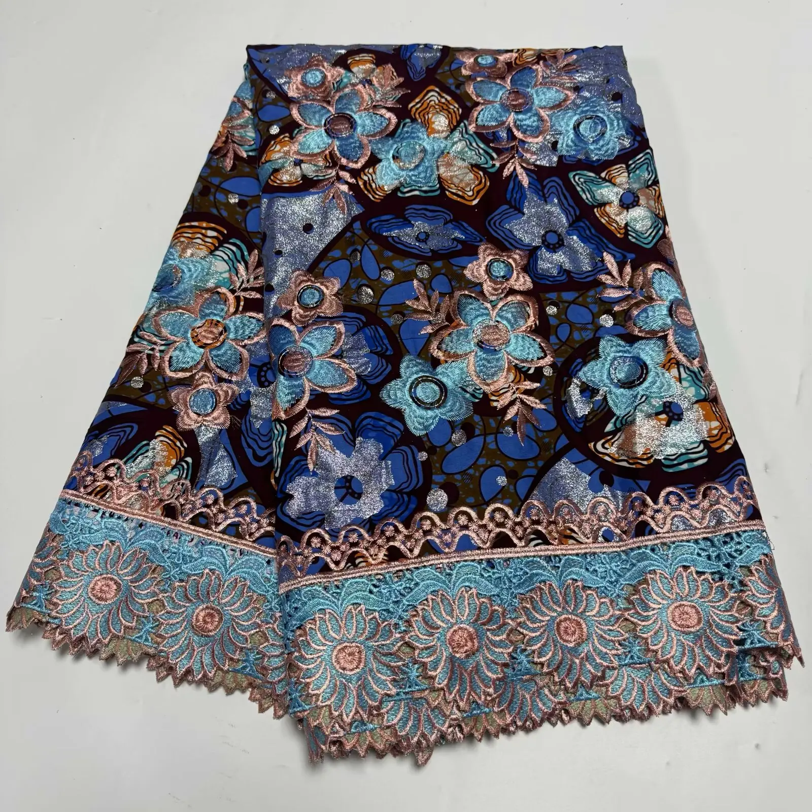 New 6 Yards African Ankara Gold powder Wax Lace Fabric High Quality 100% Cotton Embroidery Guipure Lace Fabric For Dresses 19A09
New 6 Yards African Ankara Gold powder Wax Lace Fabric High Quality 100% Cotton Embroidery Guipure Lace Fabric For Dresses 19A09