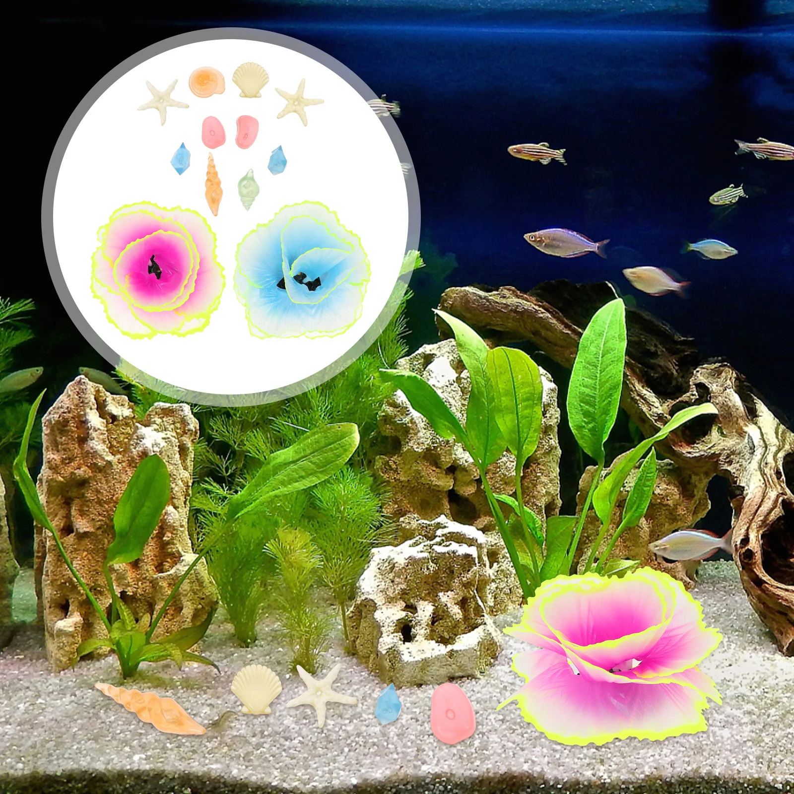 1Set Aquarium Coral Ornament Glowing Artificial Fish Tank Decoration Landscape Supply Office Home Decor Glowing Coral Ornament
1Set Aquarium Coral Ornament Glowing Artificial Fish Tank Decoration Landscape Supply Office Home Decor Glowing Coral Ornament