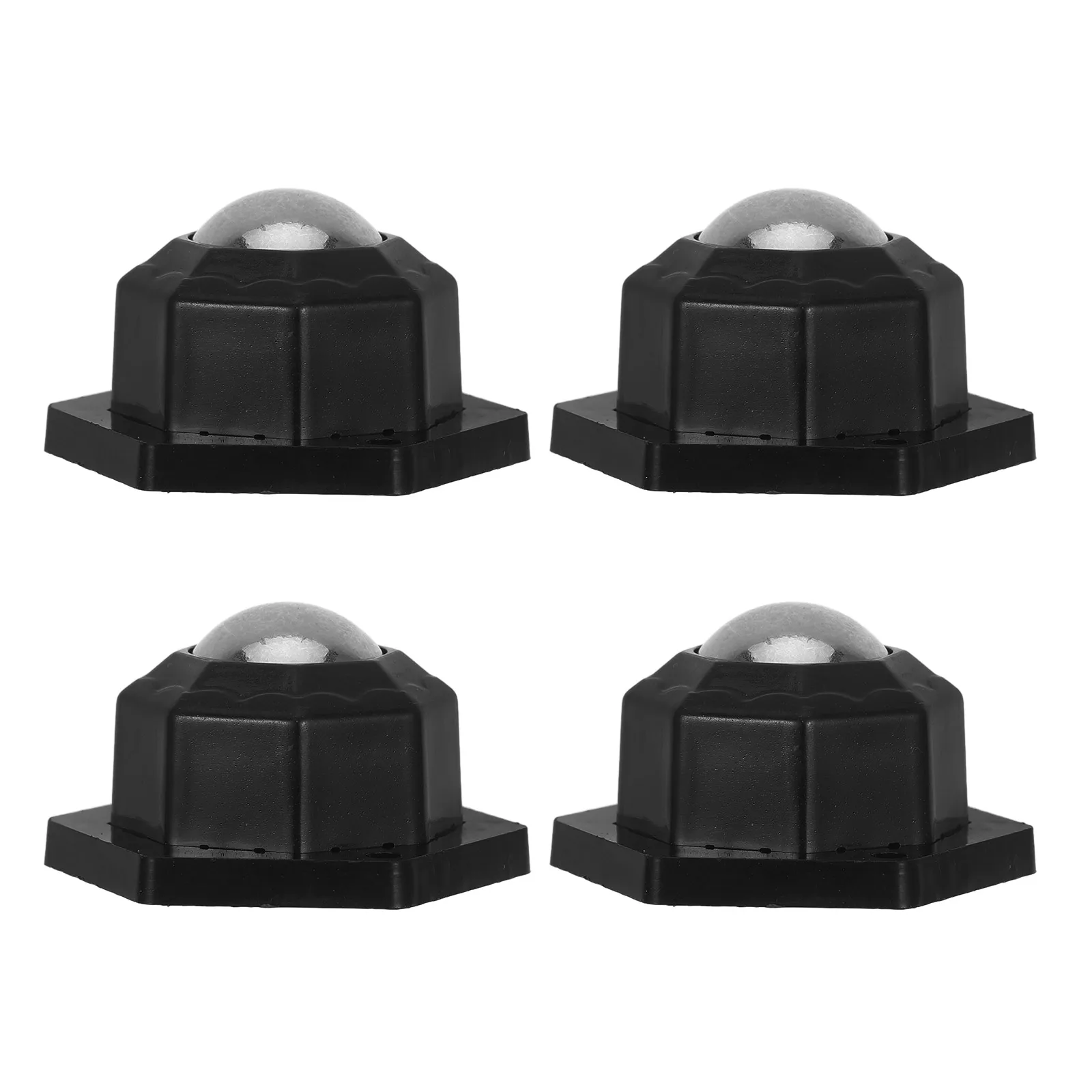 4pcs Heavy Duty Ball Casters Carbon Steel Black Smooth Rolling Universal Swivel Plate Transfer Unit for Furniture Laundry Bins 
4pcs Heavy Duty Ball Casters Carbon Steel Black Smooth Rolling Universal Swivel Plate Transfer Unit for Furniture Laundry Bins