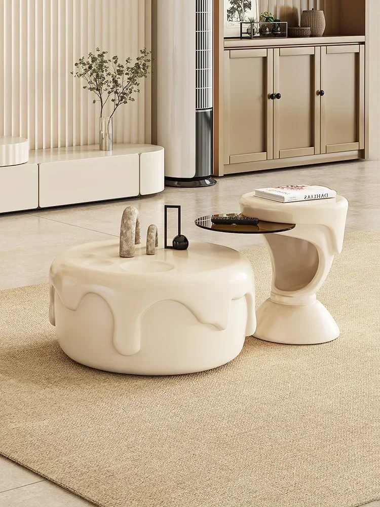Xia Bang Creative Trending round Ice Cream Coffee Table Small Apartment Living Room Cream Wind Tea Table Retractable
Xia Bang Creative Trending round Ice Cream Coffee Table Small Apartment Living Room Cream Wind Tea Table Retractable