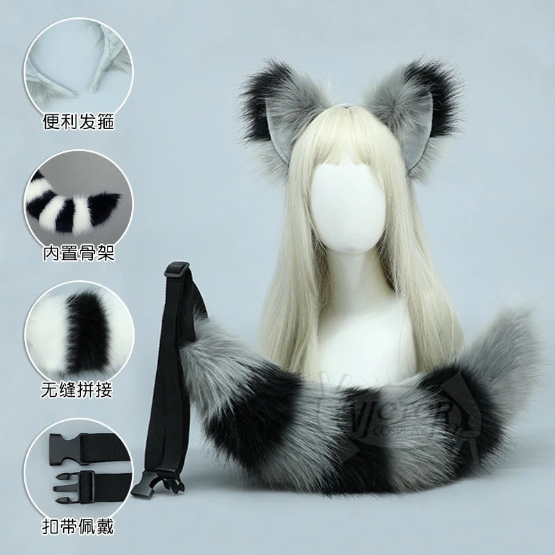 Simulation Animal Ear Beast Tail Cosplay Comic Show Props Hair Accessories Animal Cat Tail Cat Cute Plush Cat Set
Simulation Animal Ear Beast Tail Cosplay Comic Show Props Hair Accessories Animal Cat Tail Cat Cute Plush Cat Set