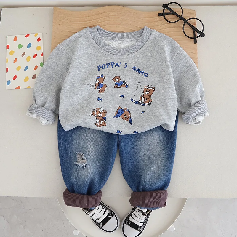 Toddler Boys Outfit Set 2024 Fall Baby Boy Clothes 1 to 5 Years Casual Pullover O-neck Long Sleeve T-shirts and Pants Kids Suits
Toddler Boys Outfit Set 2024 Fall Baby Boy Clothes 1 to 5 Years Casual Pullover O-neck Long Sleeve T-shirts and Pants Kids Suits