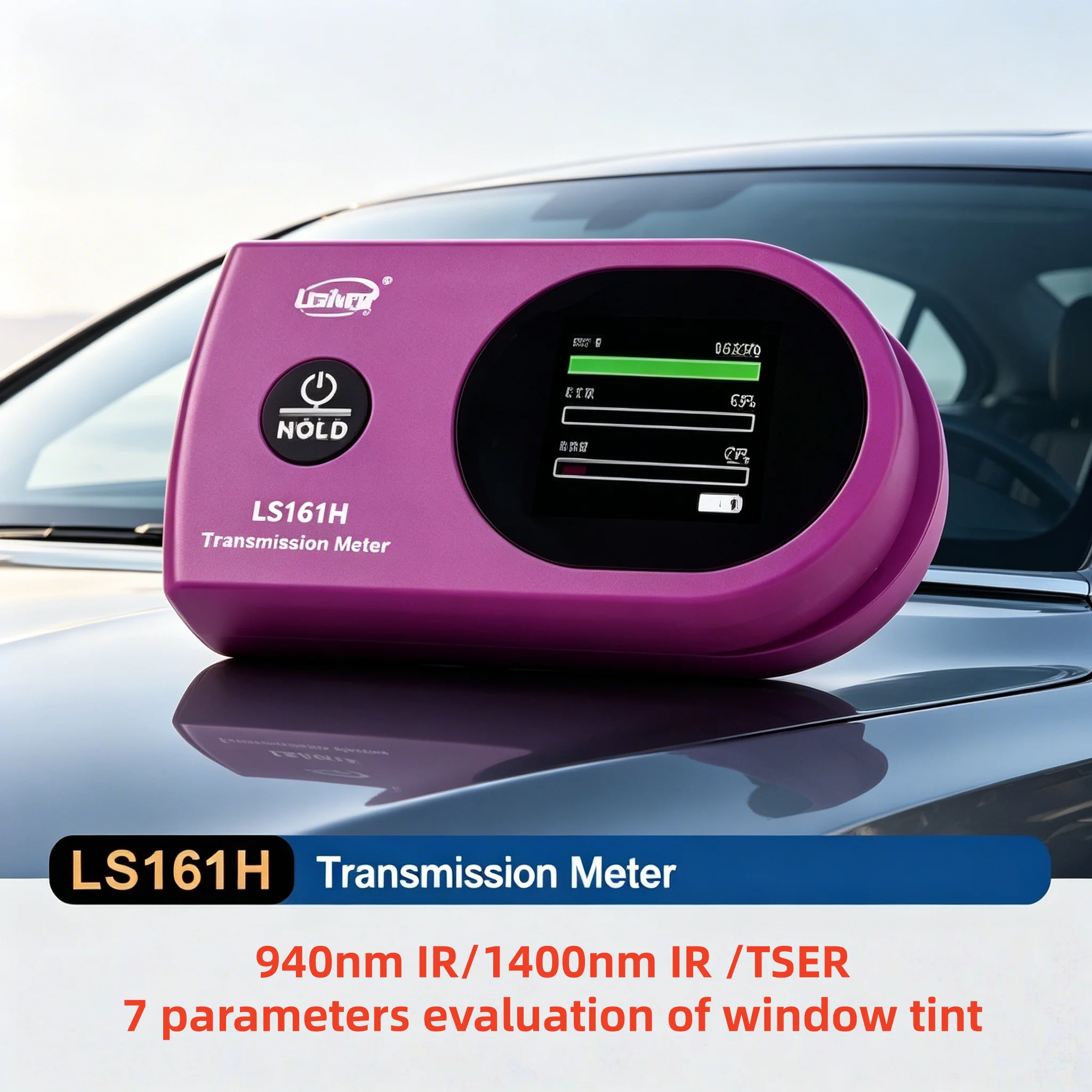 Upgrade Window Tint Meter LS161/LS161H 940nm 1400nm IR UV VLT Solar Film Transmission Tester Testing Tool for Car Window
Upgrade Window Tint Meter LS161/LS161H 940nm 1400nm IR UV VLT Solar Film Transmission Tester Testing Tool for Car Window