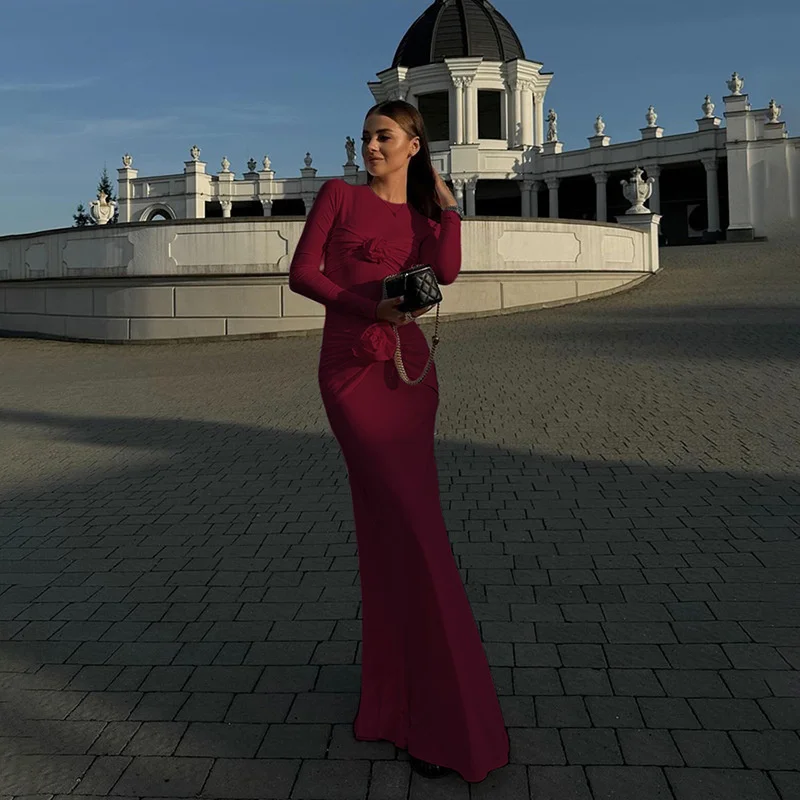 Fashionable Elegant Dress 2024 Autumn Bodycon Long Sleeved 3D Flower High Waist Slim Dress For Women Evening Party Club Dresses
Fashionable Elegant Dress 2024 Autumn Bodycon Long Sleeved 3D Flower High Waist Slim Dress For Women Evening Party Club Dresses