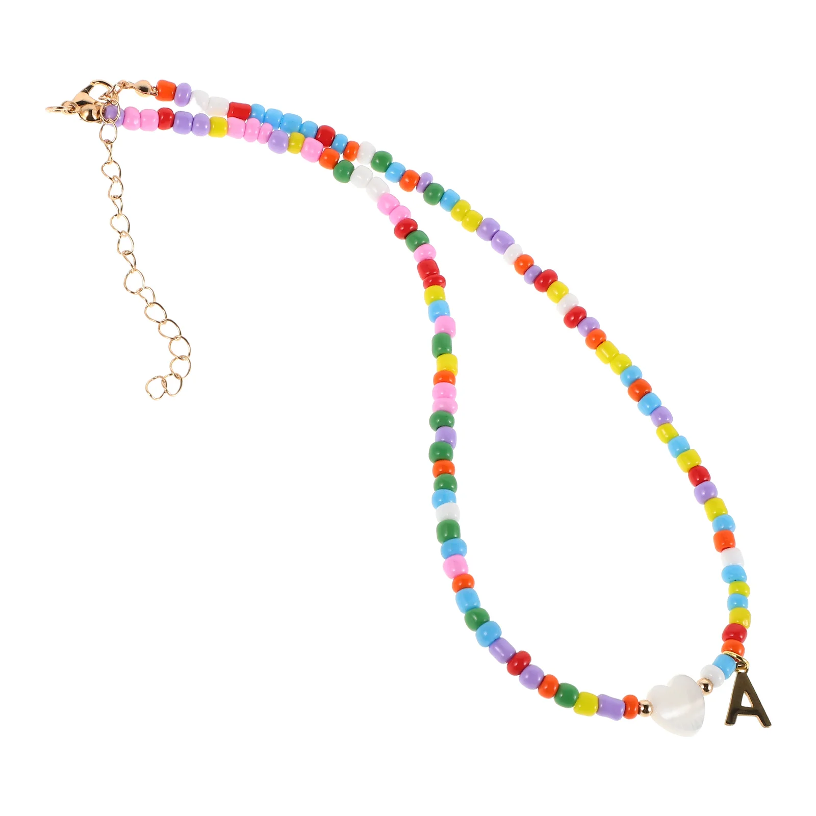 Stainless Steel Alphabet Rice Bead Necklace for Women Unique Initial Letter Jewelry Colorful Beaded Necklaces Fashionable
Stainless Steel Alphabet Rice Bead Necklace for Women Unique Initial Letter Jewelry Colorful Beaded Necklaces Fashionable