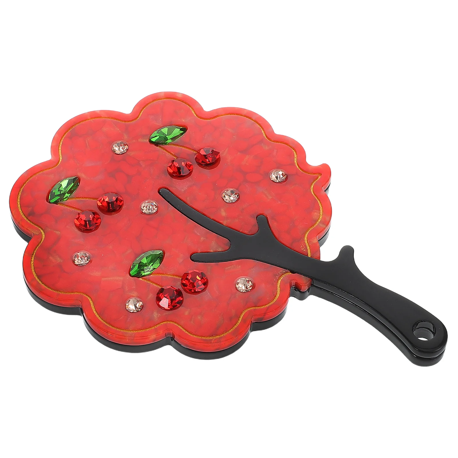 Portable Mini Mirror Tree Shape Rhinestone Embellished Acetate Handheld Clear Reflection for Travel Makeup Purse Essential
Portable Mini Mirror Tree Shape Rhinestone Embellished Acetate Handheld Clear Reflection for Travel Makeup Purse Essential