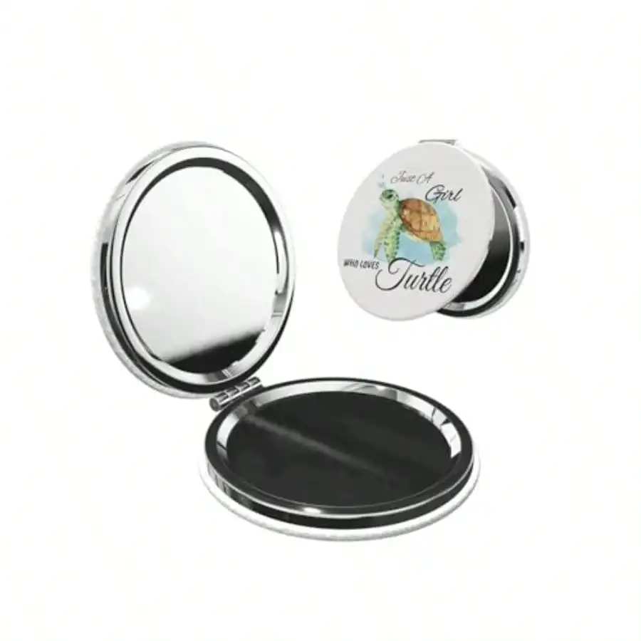 Double-Sided Pocket Compact Mini Makeup Mirrors 1x 2X Magnifying Mirror Portable Foldable Round Small Purse Mirror Suitable Daily Travel Party For Man Woman - Cute Turtle
Double-Sided Pocket Compact Mini Makeup Mirrors 1x 2X Magnifying Mirror Portable Foldable Round Small Purse Mirror Suitable Daily Travel Party For Man Woman - Cute Turtle