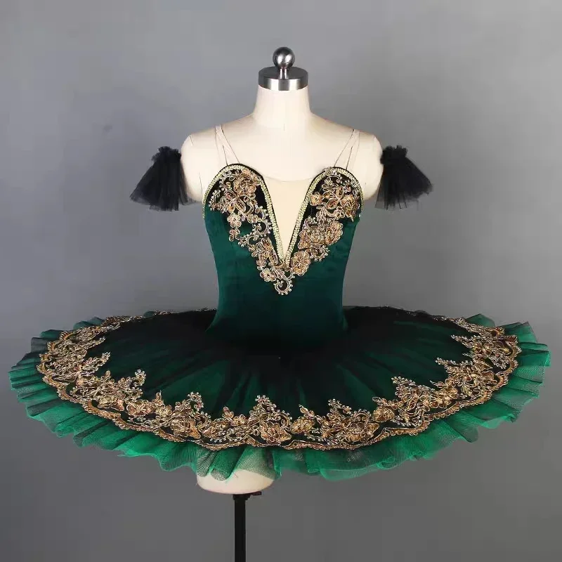 Custom Made Dark Green Professional Classical Ballet Dance Tutu Costumes for Adult Girls Dance Performance Pleated Tutu Dress
Custom Made Dark Green Professional Classical Ballet Dance Tutu Costumes for Adult Girls Dance Performance Pleated Tutu Dress