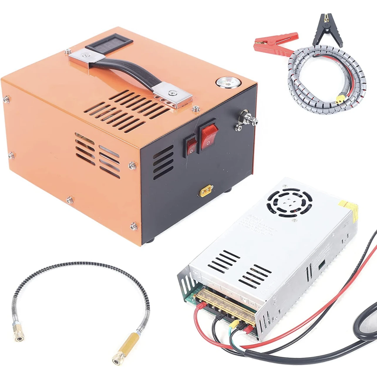 Vdapavin PCP Air Compressor 12V/110V/220V5000Psi 35Mbar Pump Power Oil/Water-Free High Pressure 30mpa 300bar
Vdapavin PCP Air Compressor 12V/110V/220V5000Psi 35Mbar Pump Power Oil/Water-Free High Pressure 30mpa 300bar