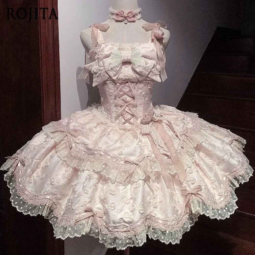Lolita Dress for Women Pink Evening Gown Student Day Coming-of-Age Party Dress 2025 New Engagement Summer Dress
Lolita Dress for Women Pink Evening Gown Student Day Coming-of-Age Party Dress 2025 New Engagement Summer Dress