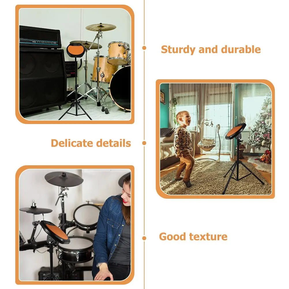 Portable 8 Inch Durable Double Sided Drum Practice Pad Stand Lightweight Rubber Black Gifts Drum Lovers Accessories
Portable 8 Inch Durable Double Sided Drum Practice Pad Stand Lightweight Rubber Black Gifts Drum Lovers Accessories