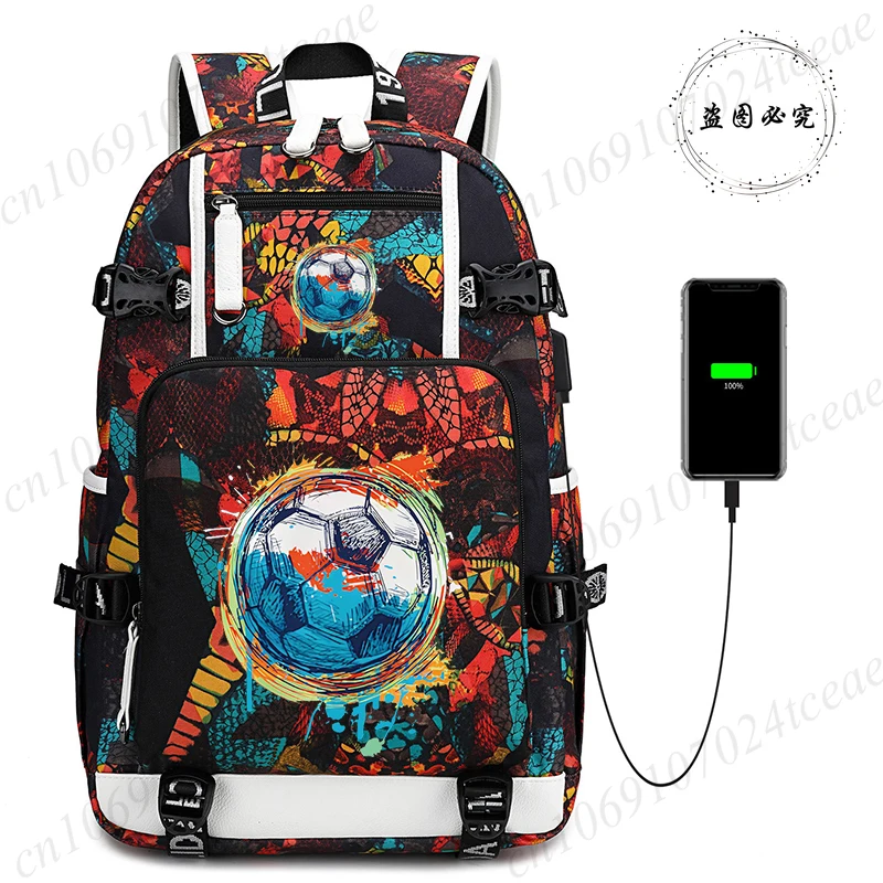 Football Abstract Painting Cartoon Design Backpack Women Men School Bags Student Teens Laptop Backpack Cartoon Bookbag Mochila
Football Abstract Painting Cartoon Design Backpack Women Men School Bags Student Teens Laptop Backpack Cartoon Bookbag Mochila
