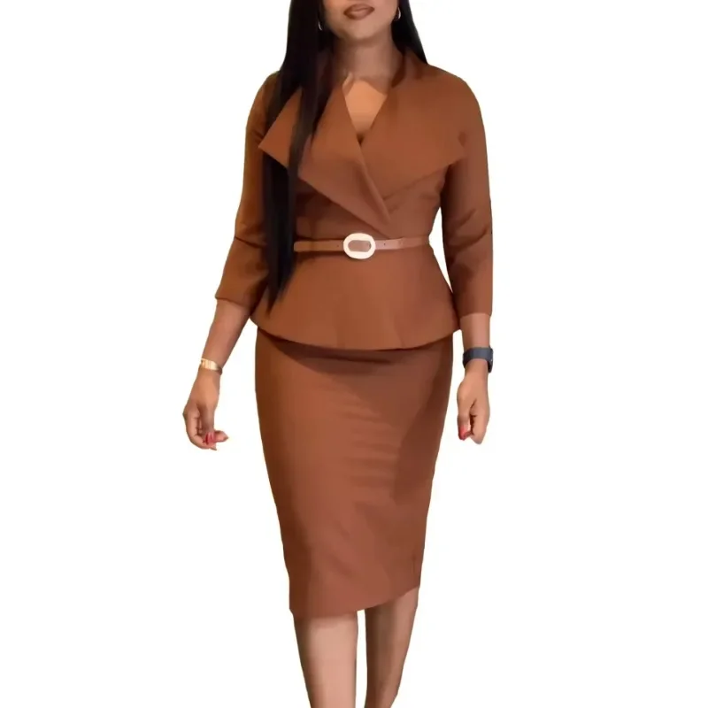 S-3XL Elegant Dashiki African Dresses for Women Autumn Fashion African 3/4 Sleeve Polyester Midi Bodycon Dress African Clothes
S-3XL Elegant Dashiki African Dresses for Women Autumn Fashion African 3/4 Sleeve Polyester Midi Bodycon Dress African Clothes