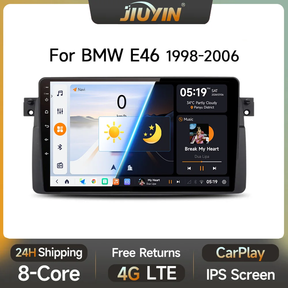 JIUYIN Android 13 Radio For BMW E46 M3 318/320/325/330/335 CarPlay Android Auto 4G Car Multimedia GPS 2din autoradio
JIUYIN Android 13 Radio For BMW E46 M3 318/320/325/330/335 CarPlay Android Auto 4G Car Multimedia GPS 2din autoradio