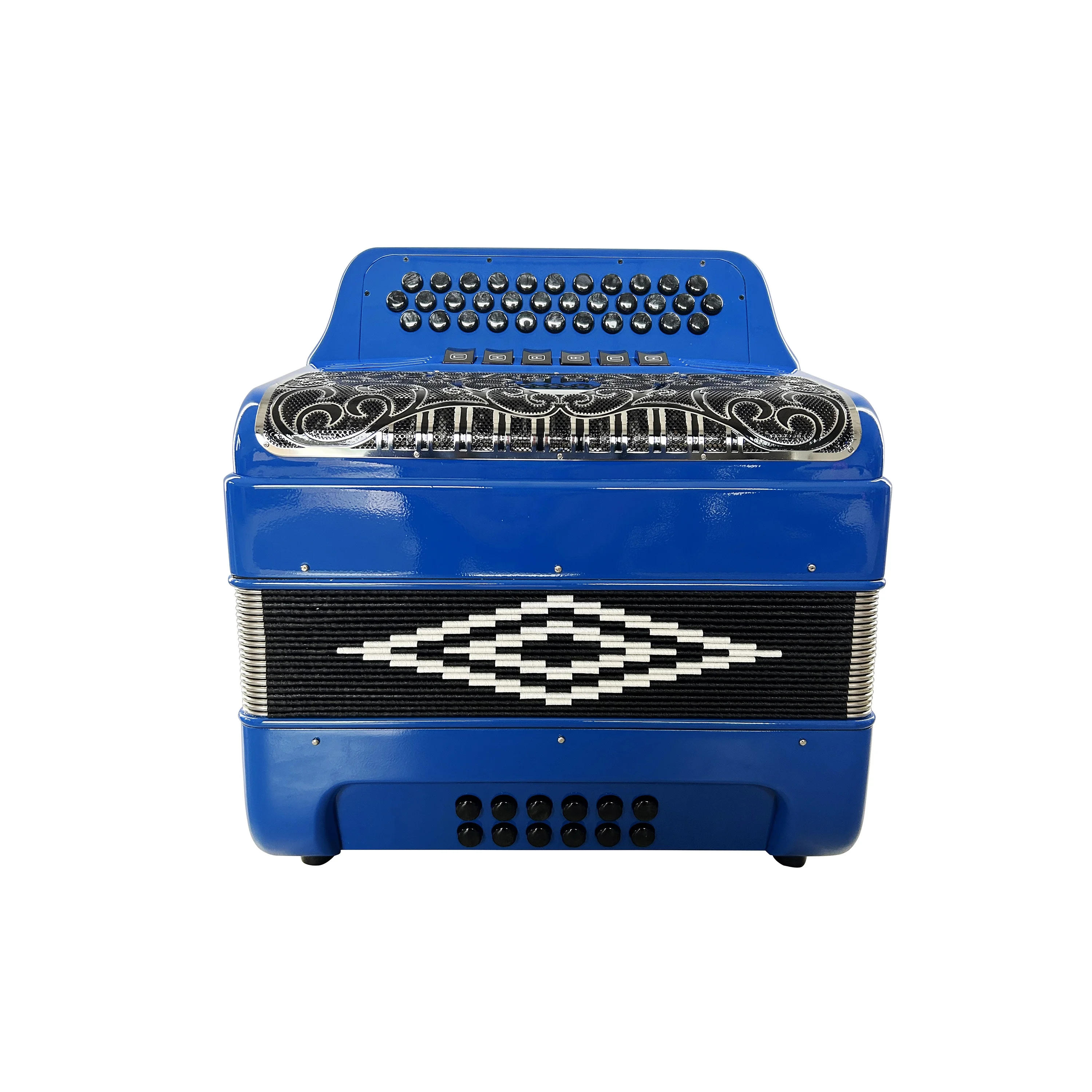 SEASOUND OEM 34 Button 12 Bass 6 Registers Light Blue Accordion Instrument Black Silver Grill Black Buttons Acordeon JB3412E
SEASOUND OEM 34 Button 12 Bass 6 Registers Light Blue Accordion Instrument Black Silver Grill Black Buttons Acordeon JB3412E