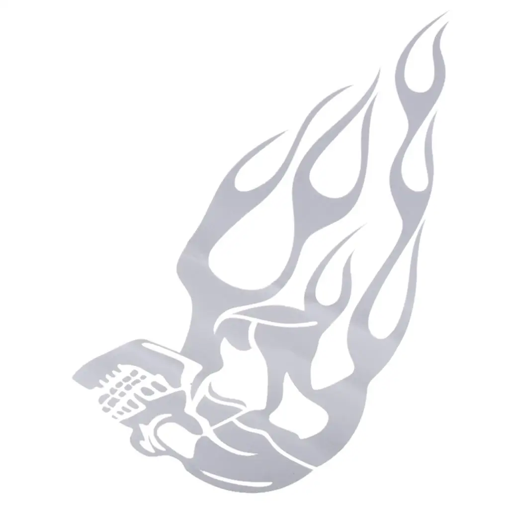 Flame Skull Badge Gas Tank Sticker Durable Vinyl Graphic for Real Motorcycle Modified Parts
Flame Skull Badge Gas Tank Sticker Durable Vinyl Graphic for Real Motorcycle Modified Parts