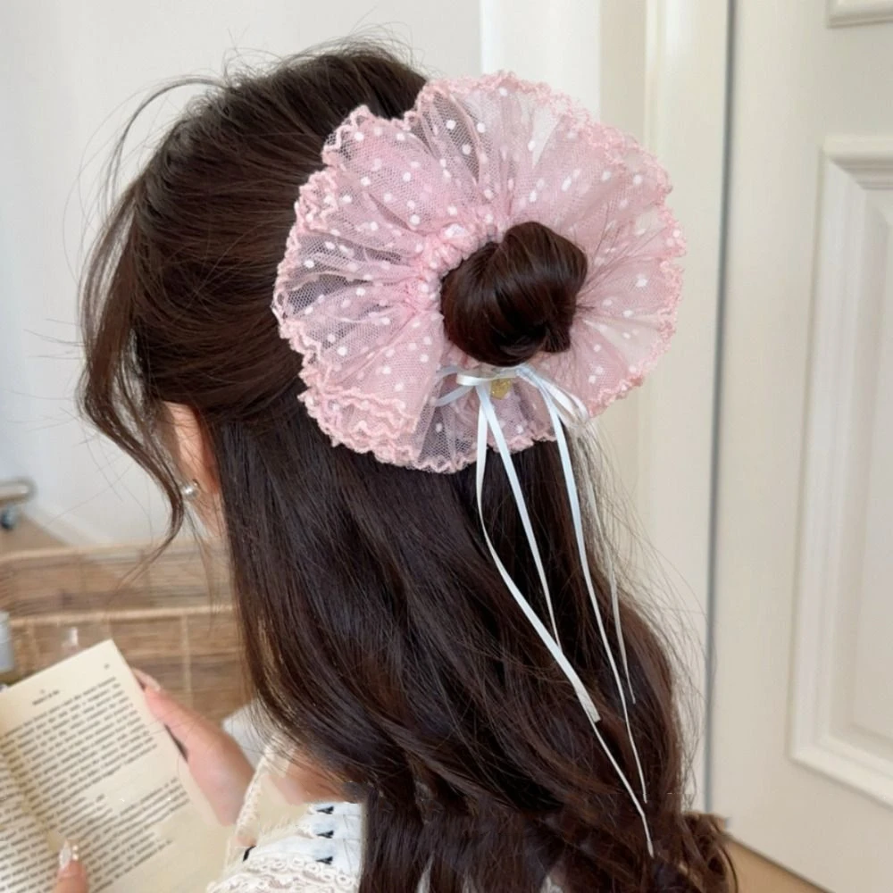 Elastic Chiffon Pleated Scrunchies Ribbon Bow Polka Dot Scrunchies Sweet Lace Oversized Hair Ropes Rubber Bands
Elastic Chiffon Pleated Scrunchies Ribbon Bow Polka Dot Scrunchies Sweet Lace Oversized Hair Ropes Rubber Bands