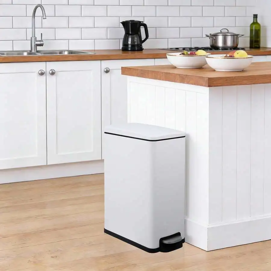 12 Gallon And 2.6 Gallon Stainless Steel Step Trash Can For Kitchen Bathroom White
12 Gallon And 2.6 Gallon Stainless Steel Step Trash Can For Kitchen Bathroom White