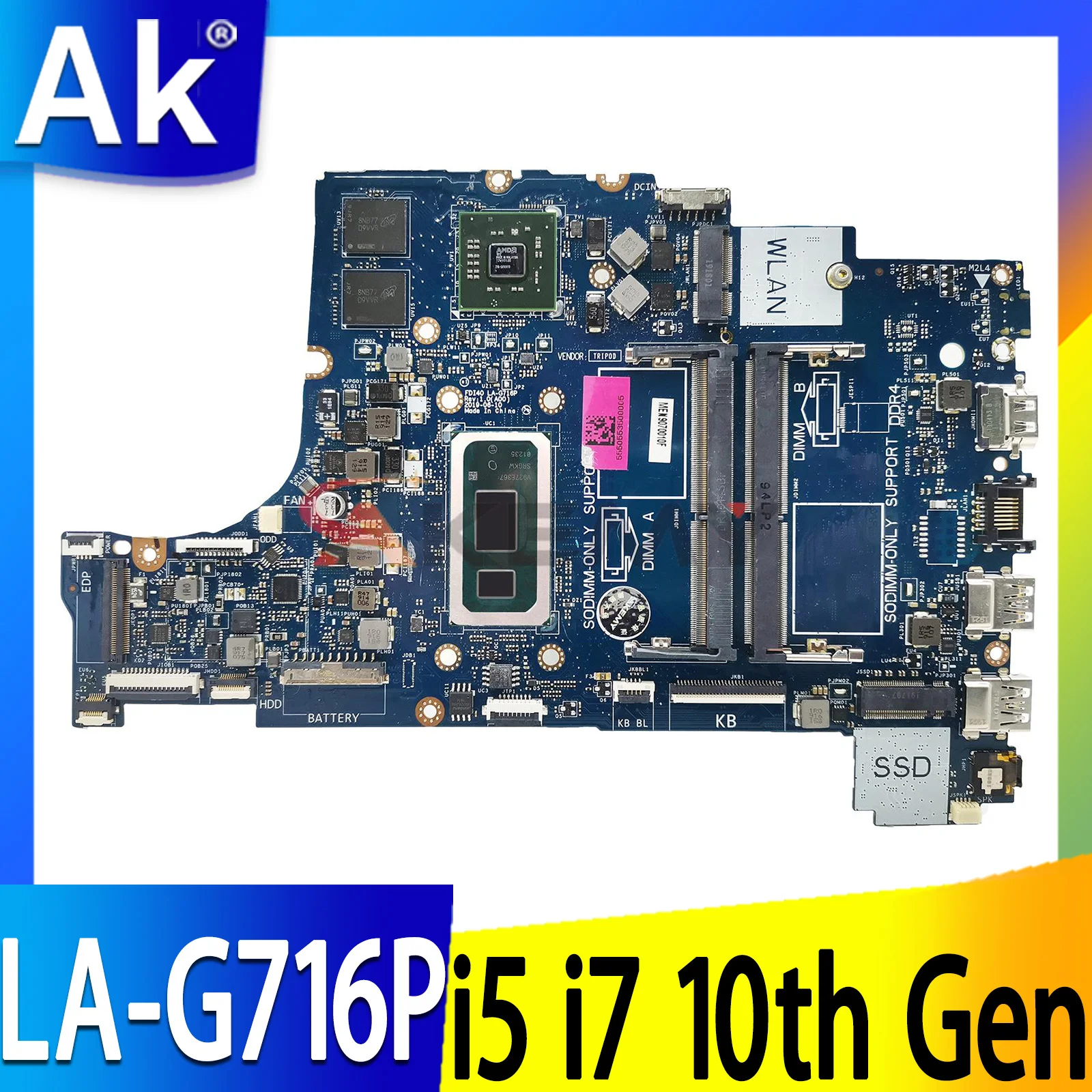 Материнская плата для Dell Latitude 3490 3590 LA-G716P 0XHR1J 0R1CJX 216-08900 i5i7, материнская плата процессора 10-го поколения, полностью протестирована 3790
Материнская плата для Dell Latitude 3490 3590 LA-G716P 0XHR1J 0R1CJX 216-08900 i5i7, материнская плата процессора 10-го поколения, полностью протестирована 3790