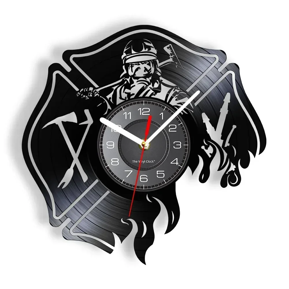 Firefighter Silent Quartz Wall Watch Vintage Vinyl Record Wall Clock Fireman's Prayer Gift Fire Department Office Wall Decor
Firefighter Silent Quartz Wall Watch Vintage Vinyl Record Wall Clock Fireman's Prayer Gift Fire Department Office Wall Decor